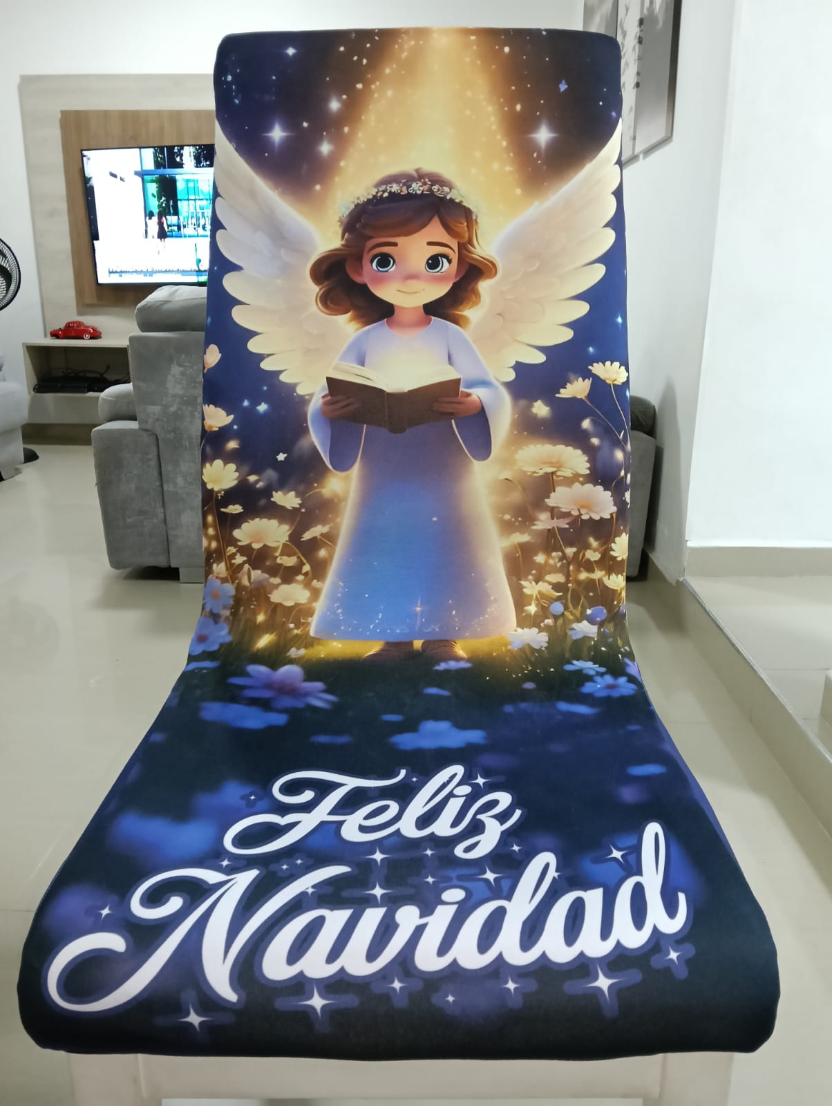 Set X4 O X6 Unidades Forros Protector Navideño Sillas de Comedor