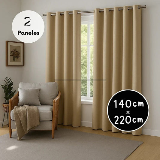 Cortinas Blackout Cero Luz X 2 unidades