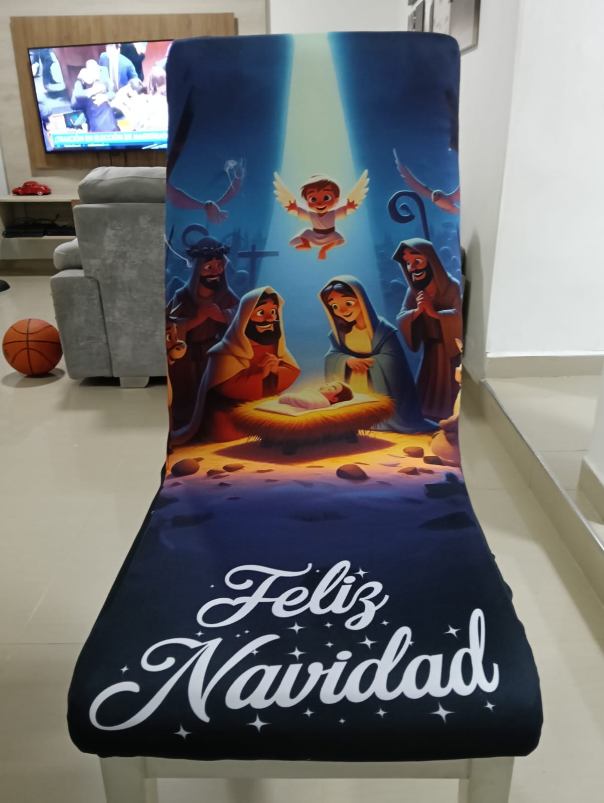 Set X4 O X6 Unidades Forros Protector Navideño Sillas de Comedor