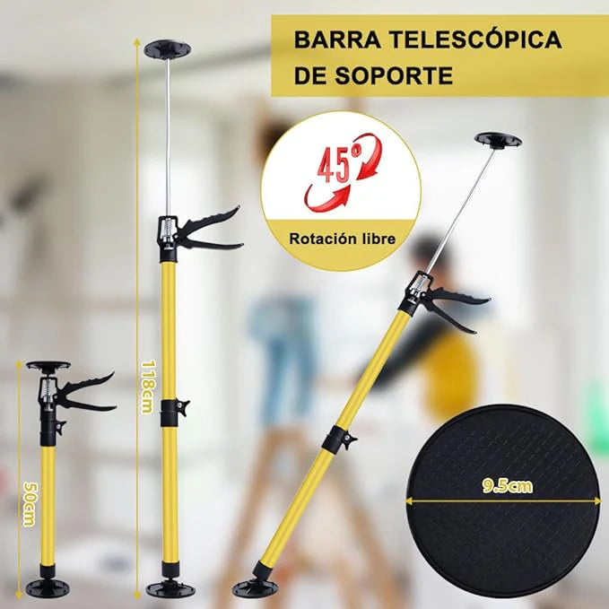 SOPORTE DE GATO TELESCOPICO - LEVANTA Y SOSTIENE DE FORMA PRECISA