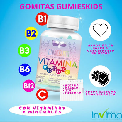 Gomitas con Vitaminas Para Niños