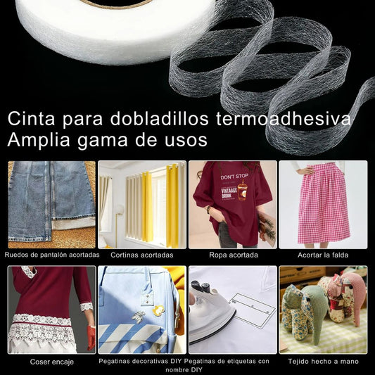 Cinta Termoadhesiva para tela X 3 Rollos