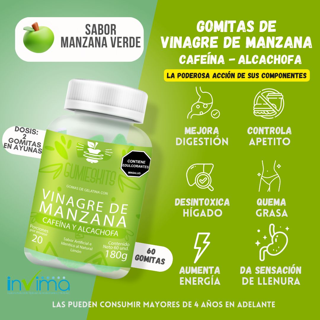 Gomitas Vinagre de Manzana X3