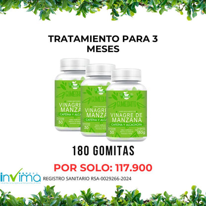 Gomitas Vinagre de Manzana X3