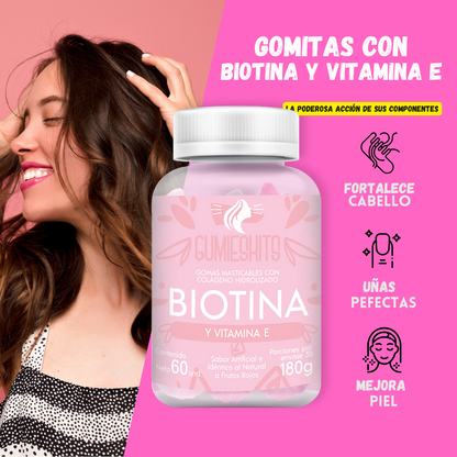 Gomitas Biotina Vitamina E X 60 Unid