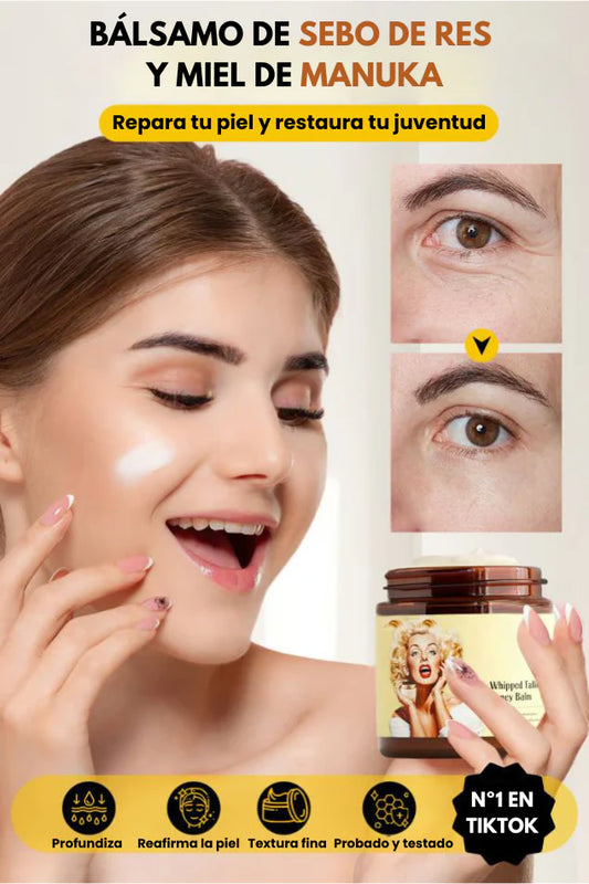 Bálsamo Nutritivo Facial de Sebo de Res y Miel PAGA 1 LLEVA 2