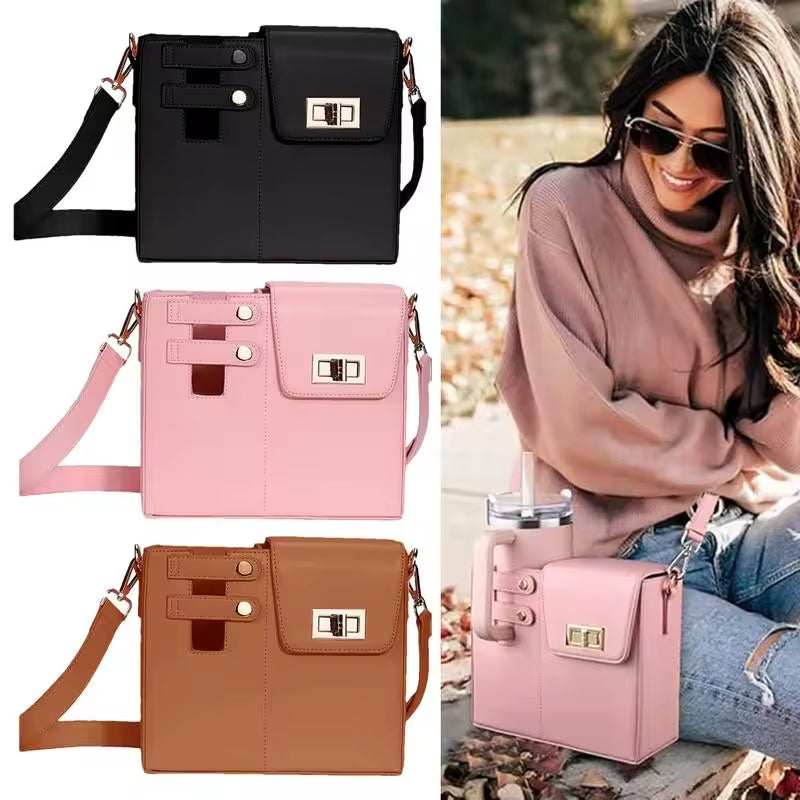 Bolso con soporte para botellas de agua para mujer