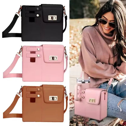 Bolso con soporte para botellas de agua para mujer