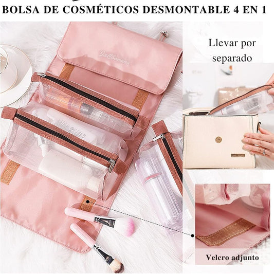 Cosmetiquera Plegable 4 en 1 Viajera