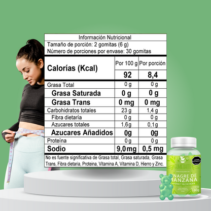 Gomitas Vinagre de Manzana X3