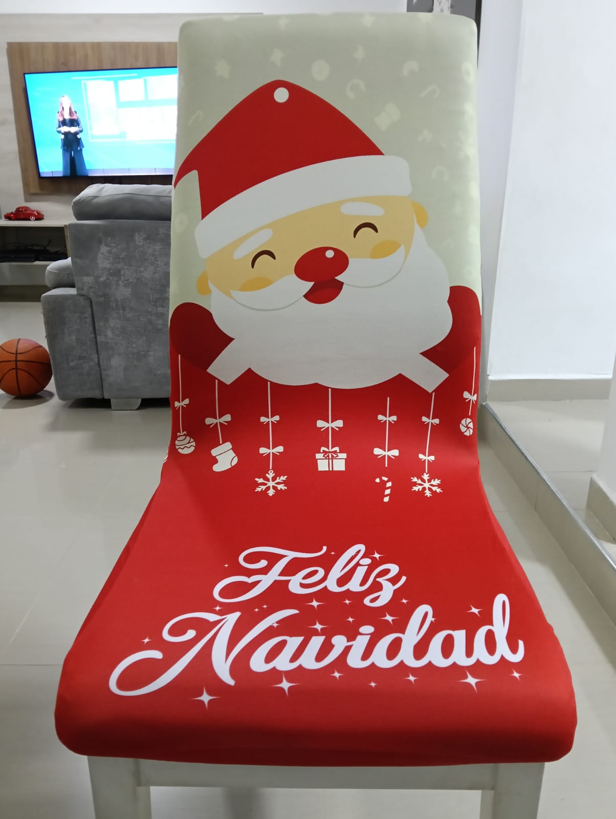 Set X4 O X6 Unidades Forros Protector Navideño Sillas de Comedor