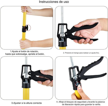 SOPORTE DE GATO TELESCOPICO - LEVANTA Y SOSTIENE DE FORMA PRECISA